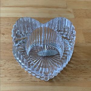 Elegant Clear Glass Candle Holder